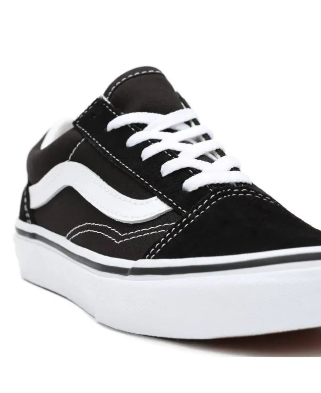 ZAPATILLAS JUNIOR VANS OLD SKOOL NEGRAS (48 AñOS)