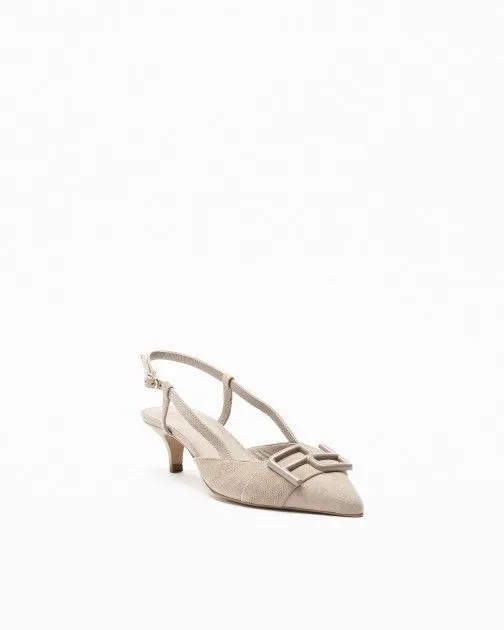Zapato destalonado PROF A7PV24 gris pardo