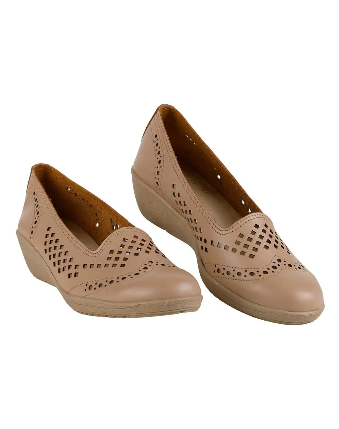 Zapato Mocasin Casual Mujer Beige Stfashion 12204000