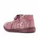 Zapatos abotinados GARVALIN rosas con iconos