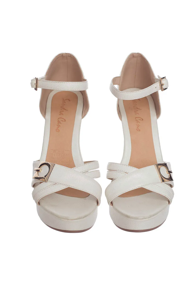 ZAPATOS COLOR BLANCO  SANDRA CANO