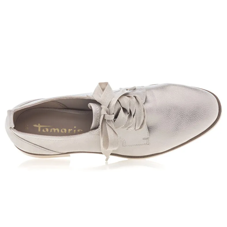Zapatos con cordones / derbies mujer dorado