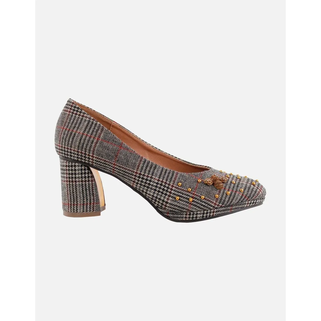 Zapatos De Fiesta De Textil Eferri Abeja Tacón 5 Cm, Negro (tallas De 36 A 41)