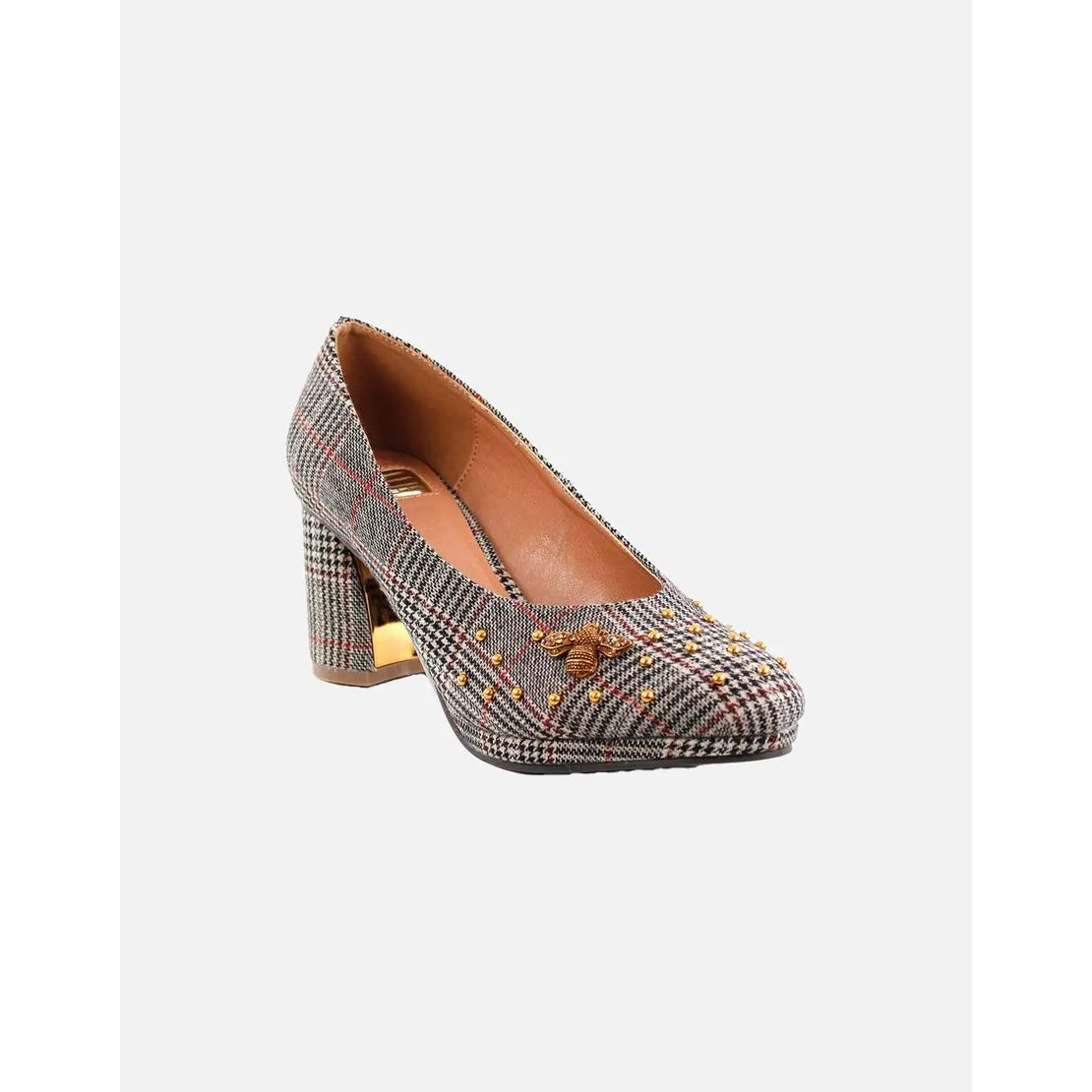 Zapatos De Fiesta De Textil Eferri Abeja Tacón 5 Cm, Negro (tallas De 36 A 41)