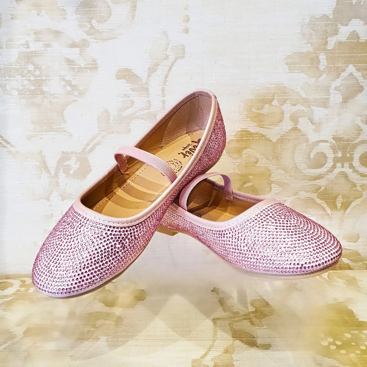 Zapatos de Niña Rosa con Brillos Fiesta
