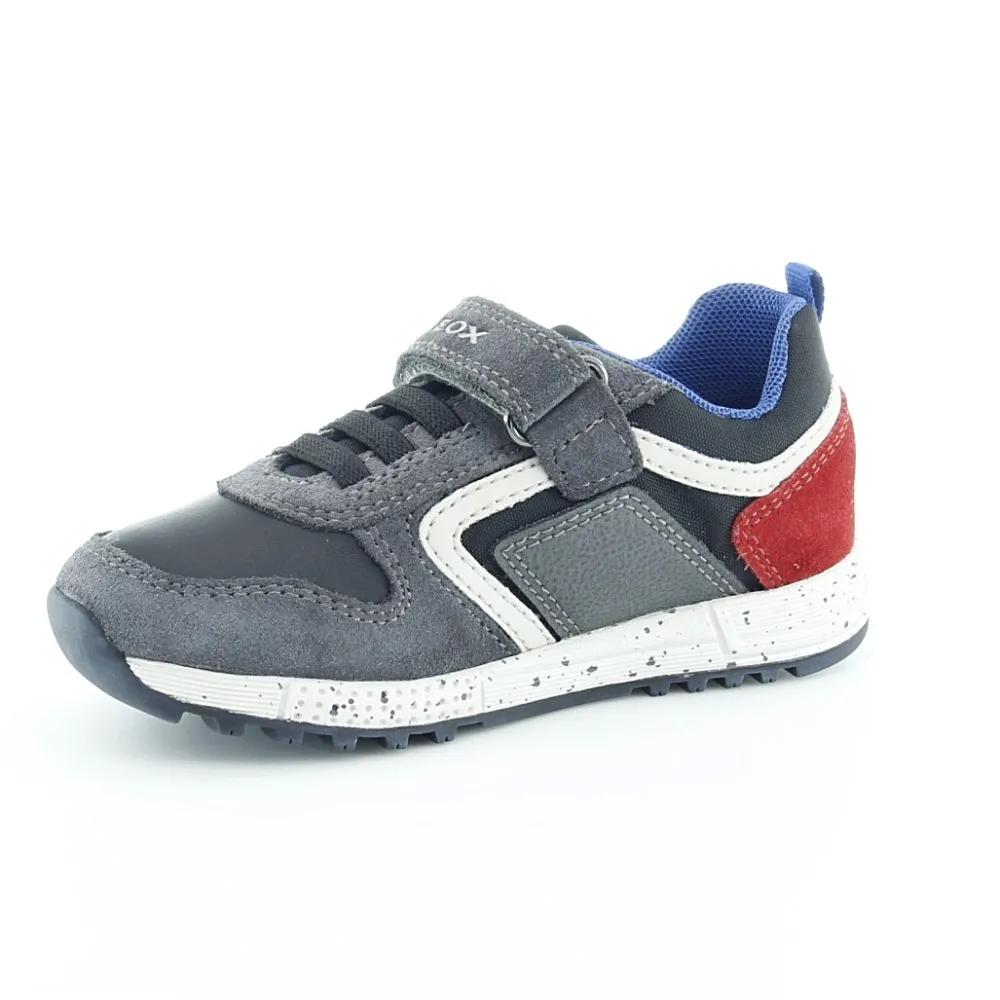 ZAPATOS GEOX ALBEN GRISROJO