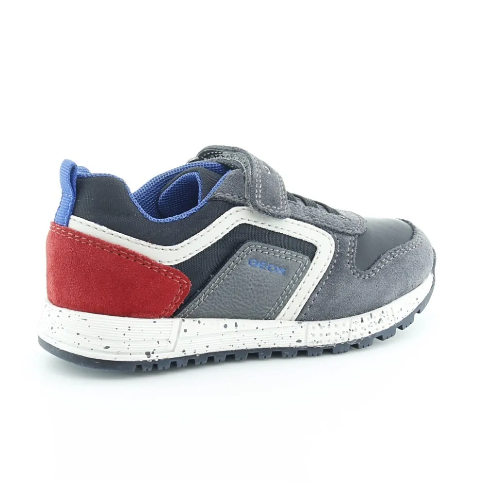 ZAPATOS GEOX ALBEN GRISROJO