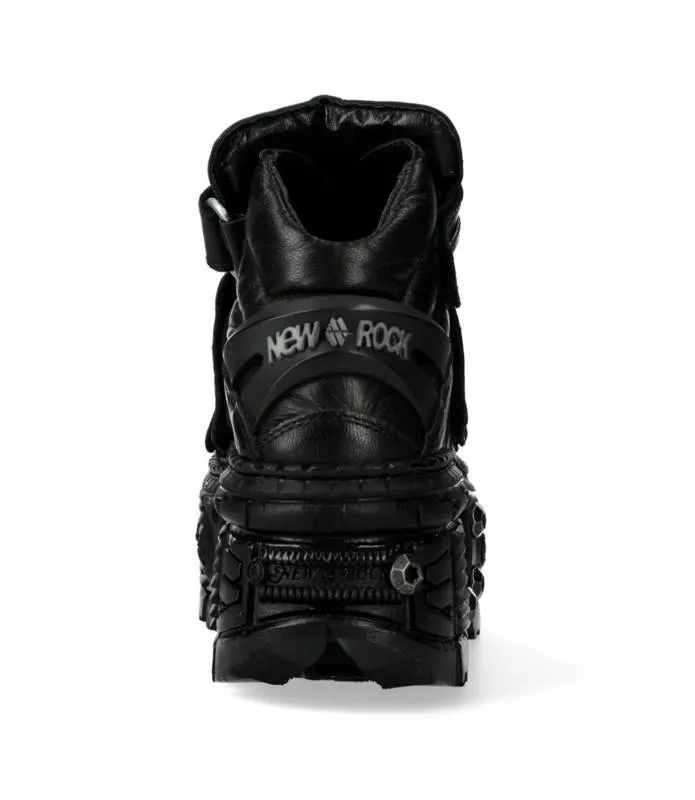 ZAPATOS PIEL SUELA TANK CON TORNILLOS CIERRE VELCRO NEW ROCK ORIGINAL WALL285S10