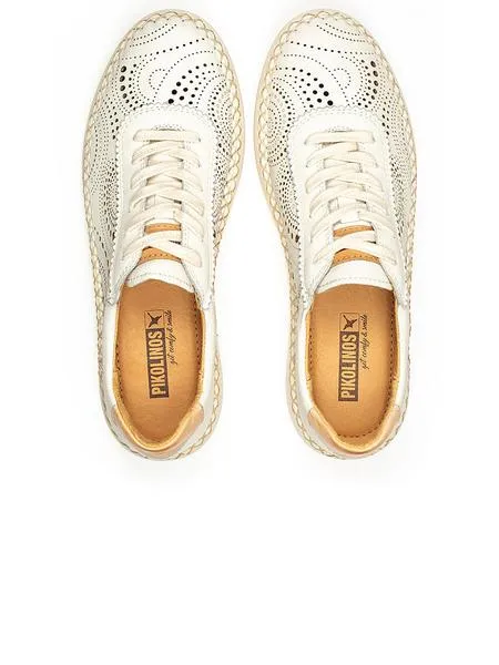 zapatos pikolinos mesina w6b nata para mujer