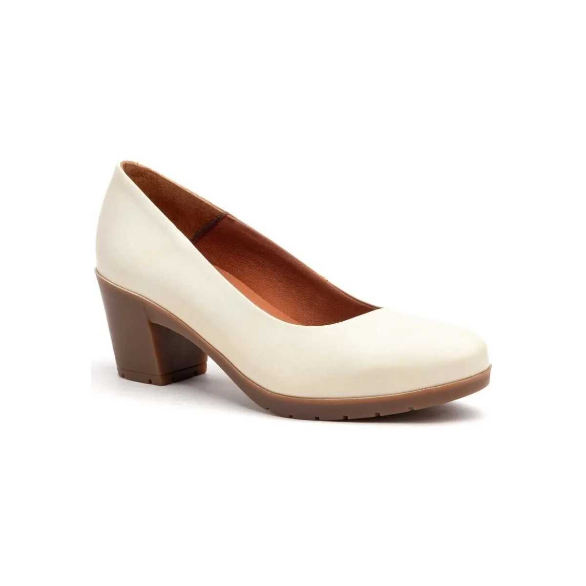Zapatos Salones beige de piel by Morxiva