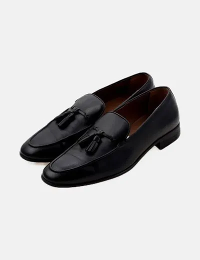 Zara Mocasín negro básico